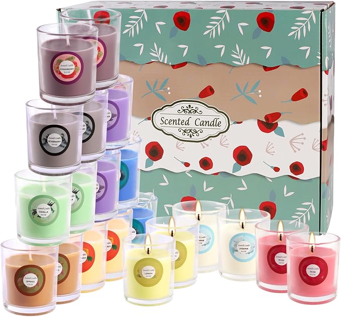 Scented Candles with 10 Fragrances Gift Set - Image 9