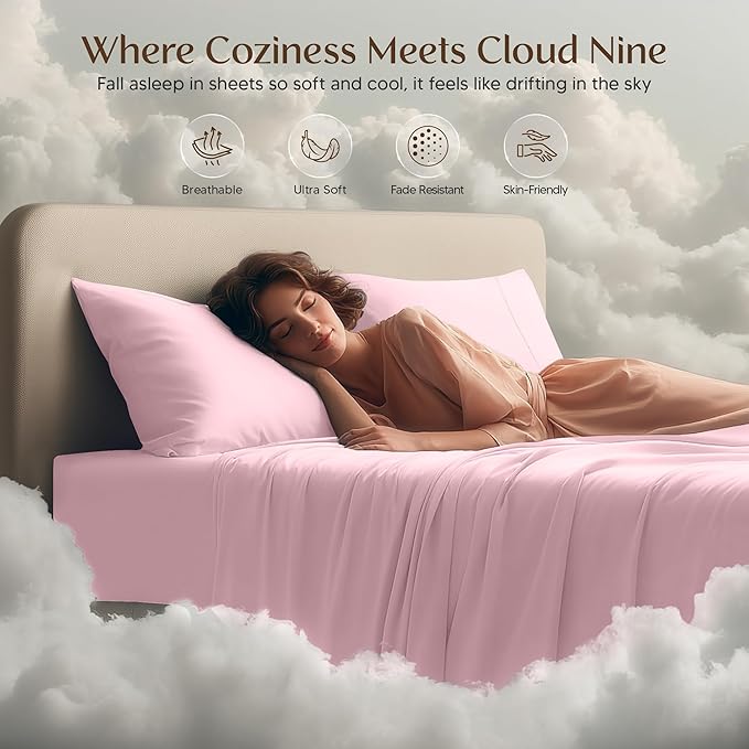 Utopia Bedding Queen Size Sheet Set – 4 Piece Bed Sheets, Soft and Breathable - Image 6