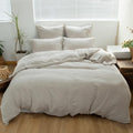 Simple&Opulence 100% Linen Duvet Cover Set 3pcs Basic Style Natural French by SimpleOpulence