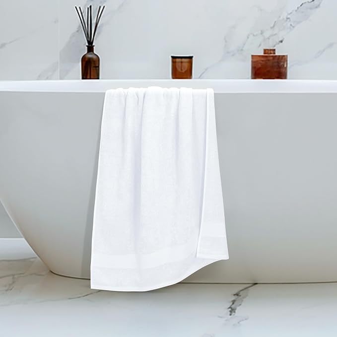 Belizzi Home 4 Pack Bath Towel Set 27x54, 100% Ring Spun Cotton, Ultra Soft - Image 5