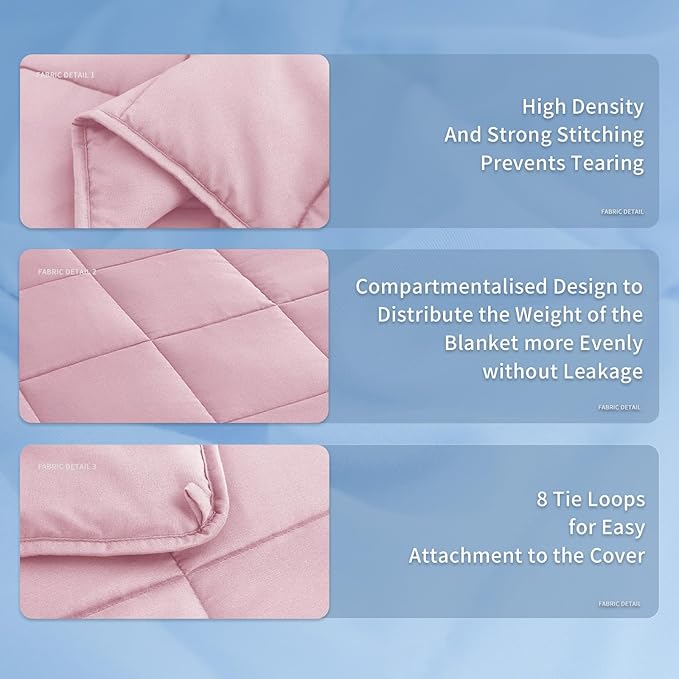 Topcee Weighted Blanket for Adults Queen Size Soft Cooling Heavy Blanket - Image 5