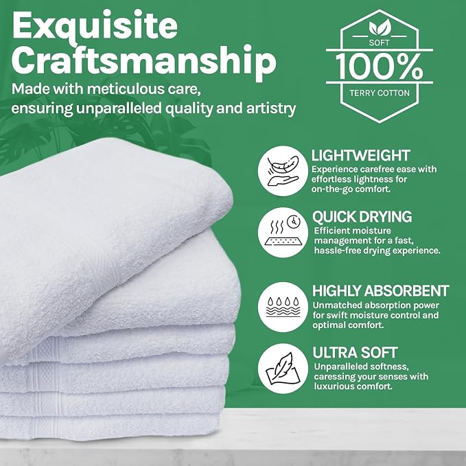 Towels N More 60 Pack 20x40 100% RS Cotton Loops Towels - Image 4