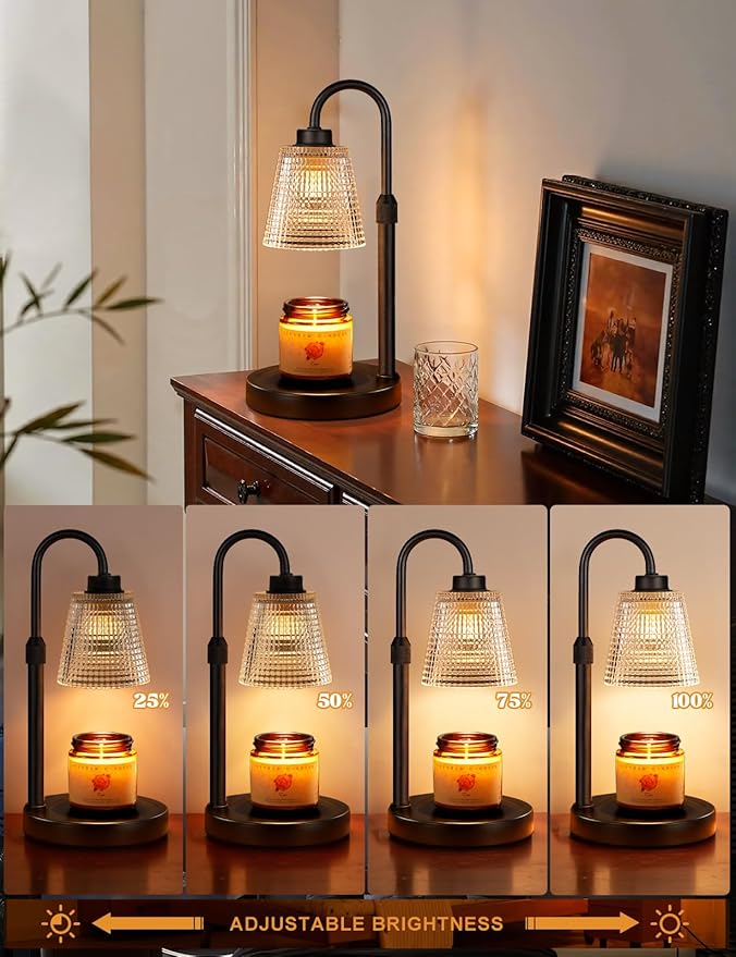 Innqoo Candle Warmer Lamp with Timer, Dimmable Candle Warmer - Image 3