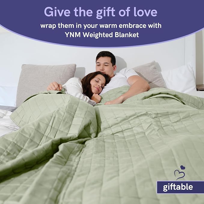 YnM Exclusive 25 lbs Weighted Blanket, Extra Heavy Cotton/Polyester Bed Blanket - Image 7