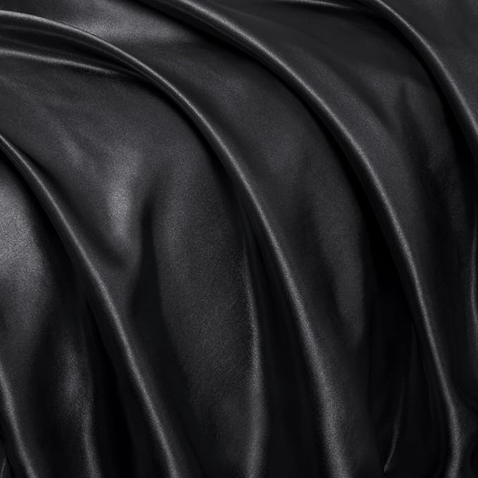 Homiest Ruffle Satin Body Pillow Cover, Silky Satin Body Pillowcase - Image 7