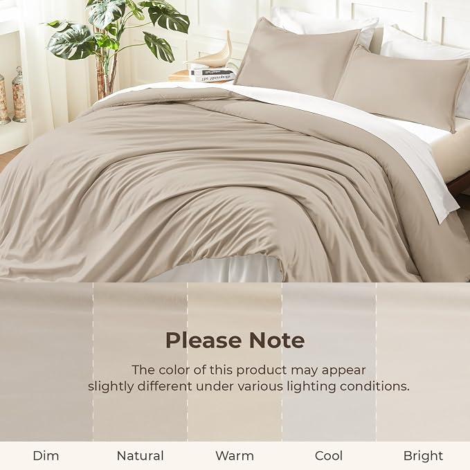Litanika Oversized King Comforters Khaki Super King Plus Size, 3 Pieces - Image 8
