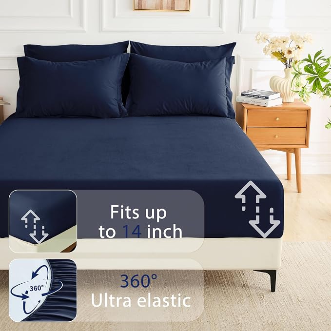 MUXHOMO 5 Pieces Twin XL Comforter Set, Soft Bed in a Bag Twin XL Size - Image 6