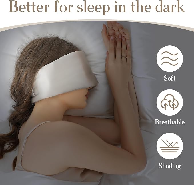 SECZIPE 100% Mulberry Silk Sleep Mask Eye Mask - Image 2