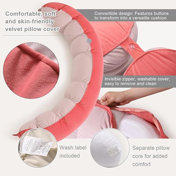 Peallow – Long Round Body Pillow - Image 4