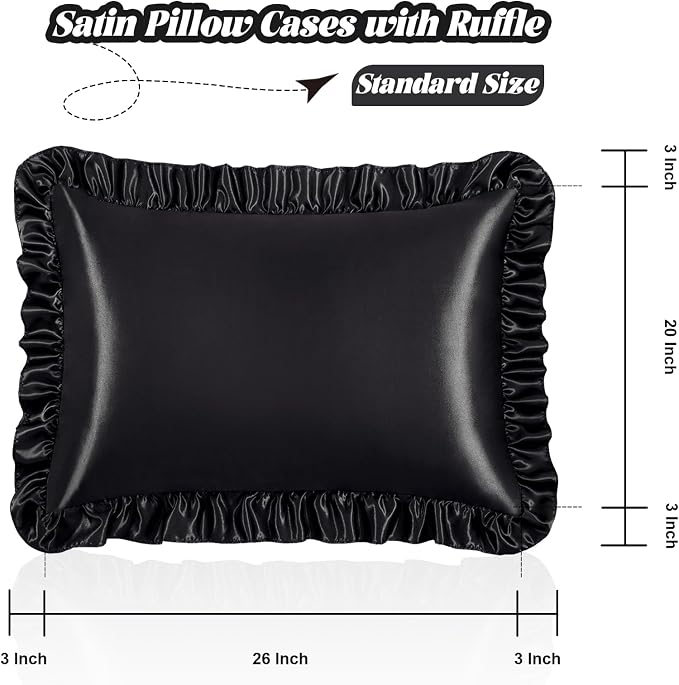 Homiest Ruffle Satin Pillowcase - Image 3