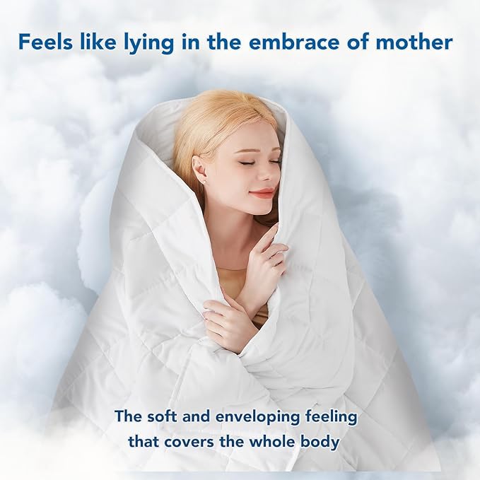 Topcee Weighted Blanket for Adults Twin Size Soft Cooling Heavy Blanket Sleeping - Image 4