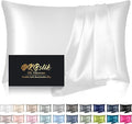 Silk Pillowcase for Hair and Skin, Mulberry Silk Pillow Cases Standard Size by HOME