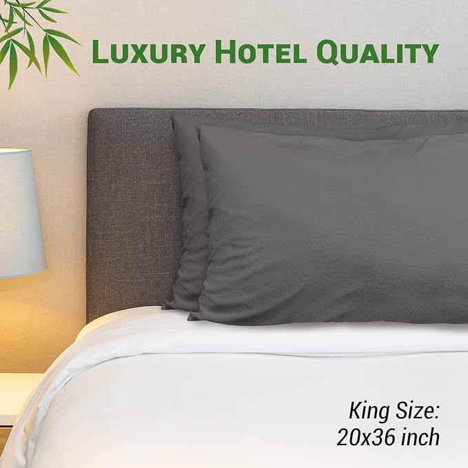 Gogreen Bamboo Rayon Waterproof Pillow Protector, Breathable Pillow Cover - Image 2