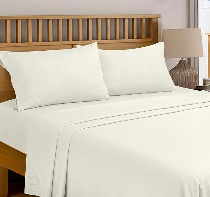 Royale Linens 300 Thread Count 100% Long Staple Combed Cotton Flat Sheet - Image 7