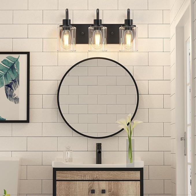 Baocuz 3-Light Bathroom Light Fixtures, Modern Bathroom Wall Lamp - Image 5