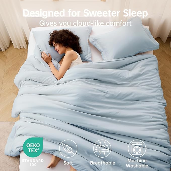 MUXHOMO Queen Comforter Set, All Season Ultra Soft Down Alternative Bedding - Image 2