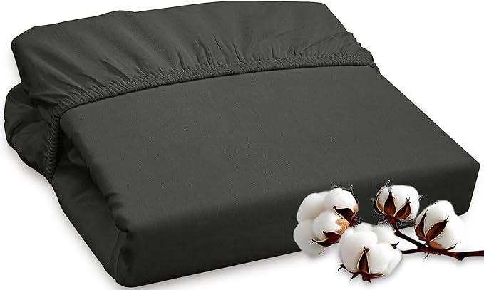 ROYALE LINENS 300 Thread Count 100% Long Staple Combed Cotton Fitted Sheet King by ROYALELINENS