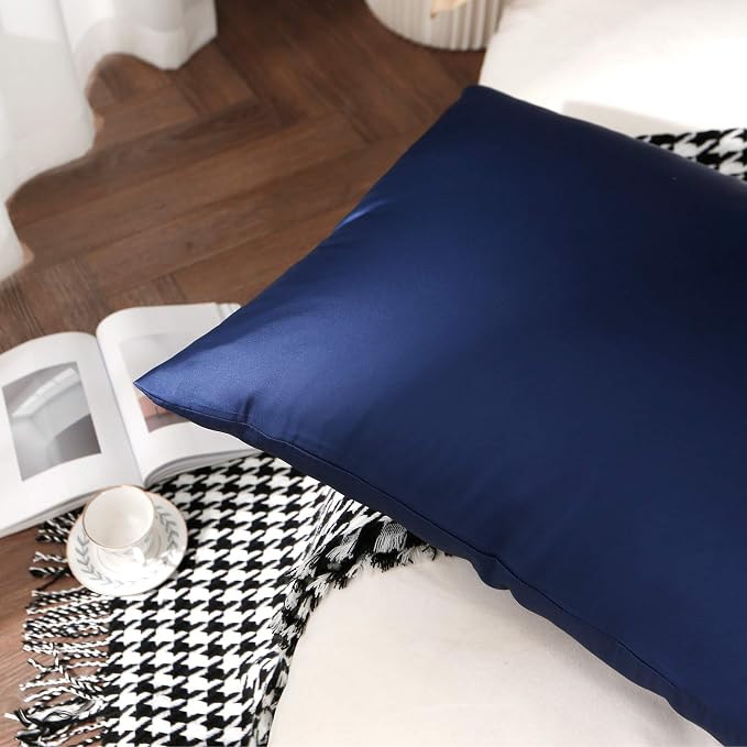 100% Silk Pillow Cases 2 Pack, 100% Mulberry Silk Pillowcase - Image 4