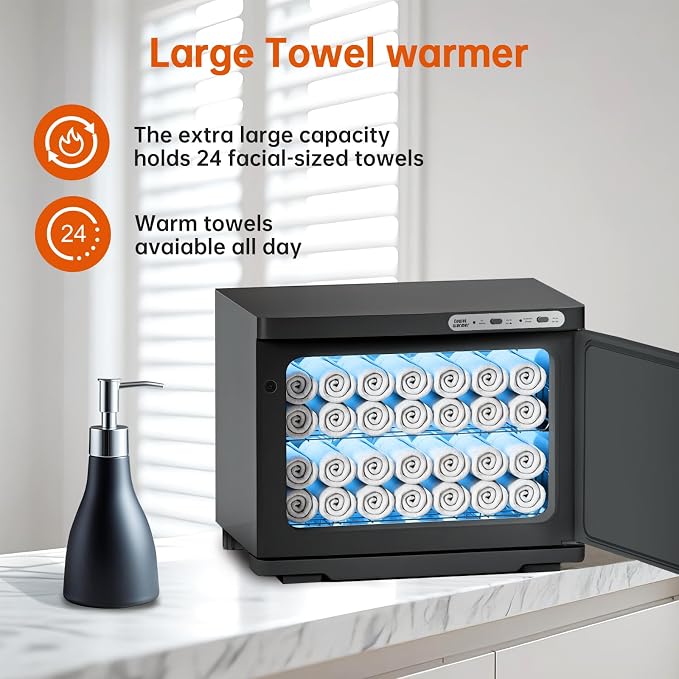 Hot Towel Warmer for Spa, 2-in-1 Thermostatic Towel Heater, 23L Large Capacity - Image 3