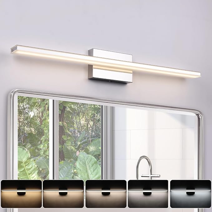 LED Modern Bathroom Vanity Light Fixtures 24W Dimmable 5CCT LED Vanity Light by BRIVOLART