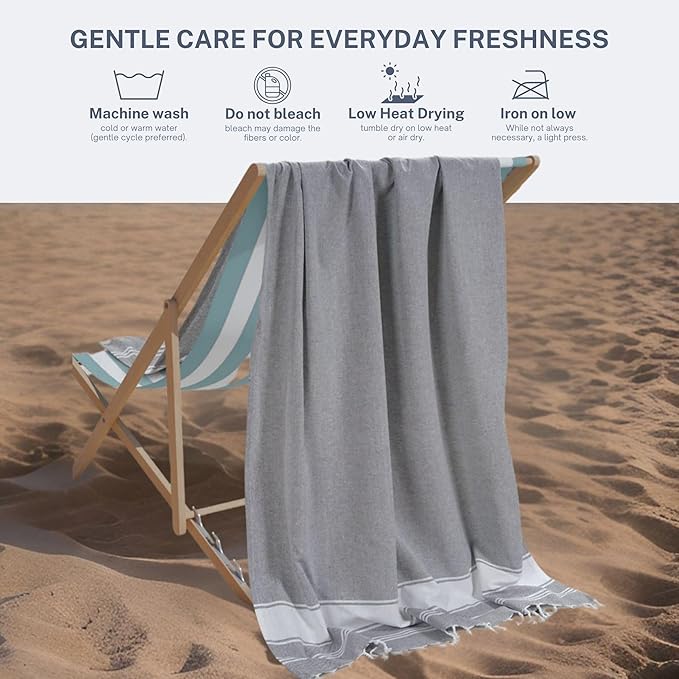Cotton Turkish Beach Towel - Image 11