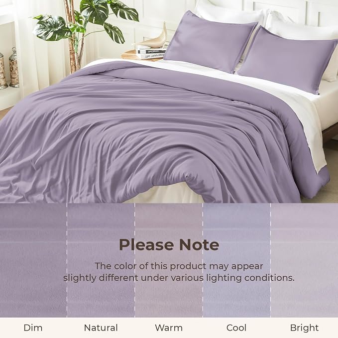 Litanika Twin XL Comforter Set Grayish Purple, 2 Pieces Extra Long Dorm Bedding - Image 8