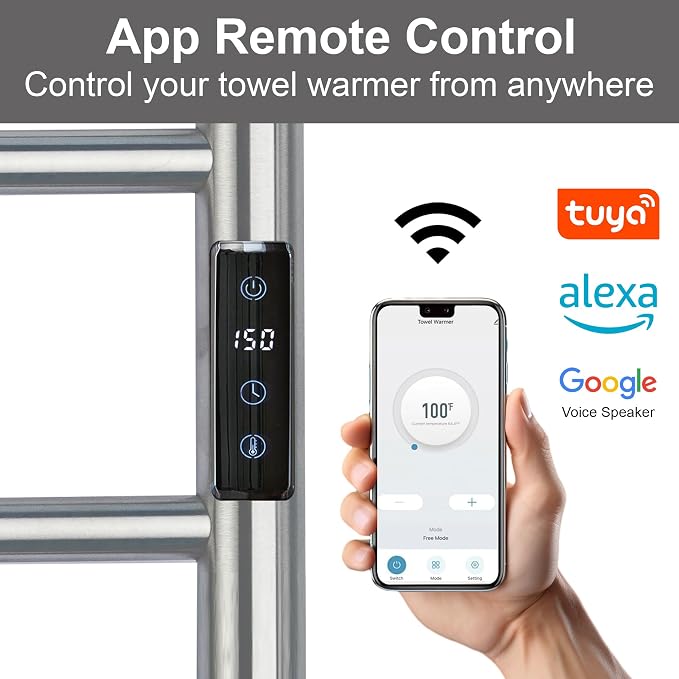 Electric Towel Rack with Voice Control - Image 2