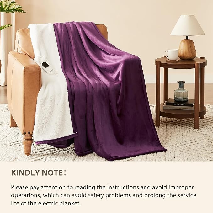 Homemate Electric Heated Blanket Queen Size - Image 6