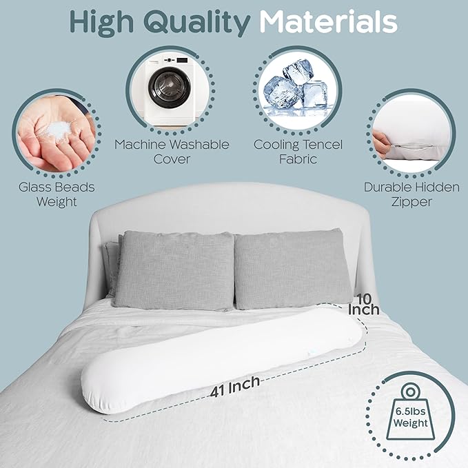 SleepCloud Weighted Body Pillow 6.5lbs - Image 7