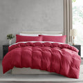 Nestl Burgundy Red California King Duvet Cover Sets by Nestl
