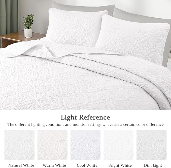 Exclusivo Mezcla King Quilt Bedding Set, Lightweight Soft Bedspreads Coverlets - Image 3