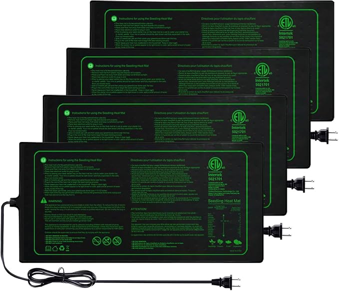 Upgrade Version 4PK Seedling Heat Mat by Unknown
