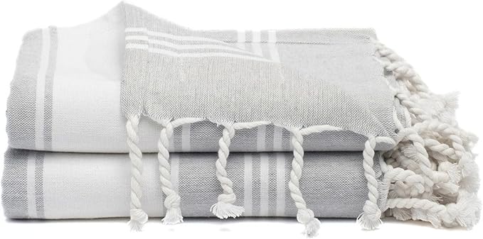 Cotton Turkish Beach Towel by 9Threads