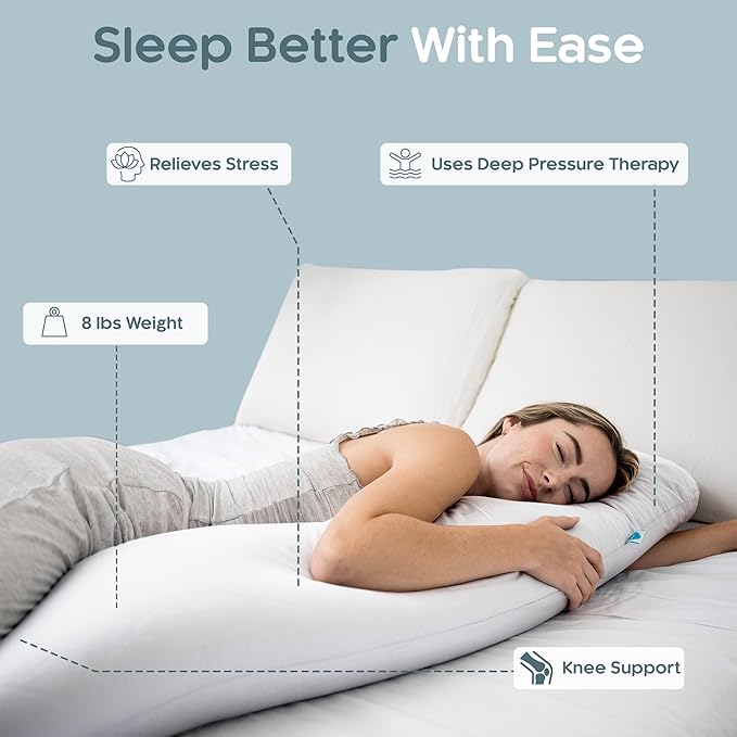 SleepCloud Weighted Body Pillow 8lbs - Image 2