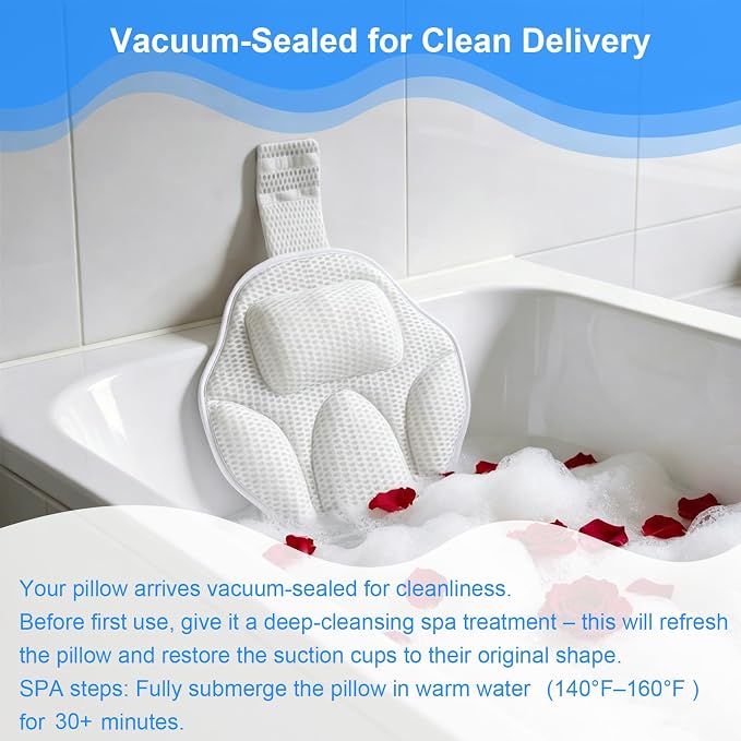 Luxury Oversized Petal-Shaped Bath Pillow - Image 5