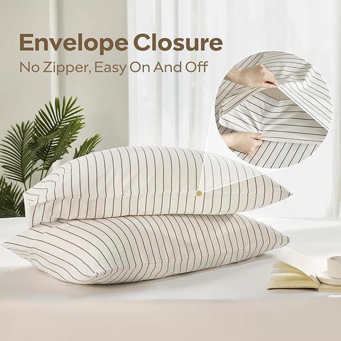 JELLYMONI Striped Duvet Cover Set - Image 7