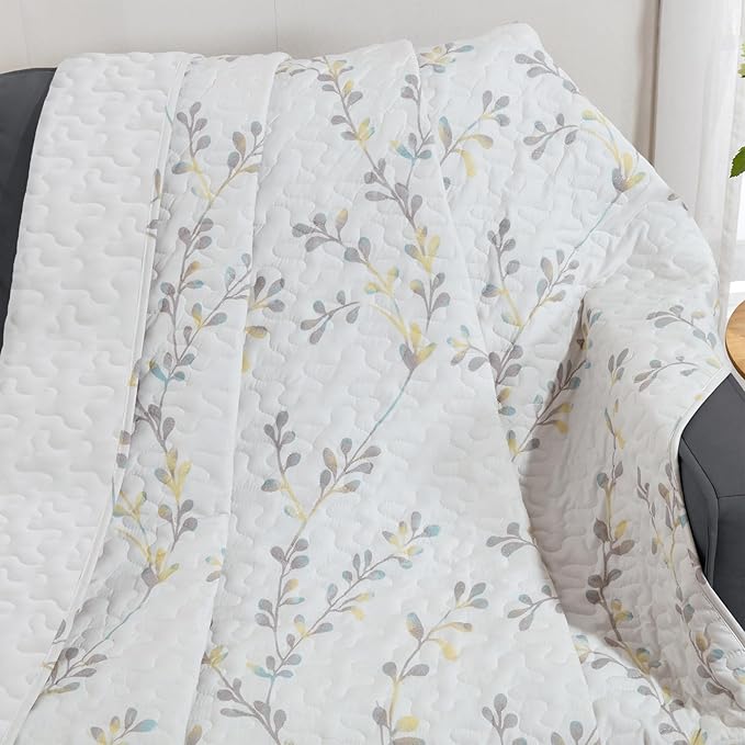 Exclusivo Mezcla 50"x 60" Quilted Throw Blanket- Microfiber Quilt Throw - Image 3