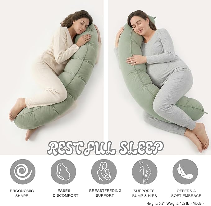 Peallow – Long Round Body Pillow - Image 5