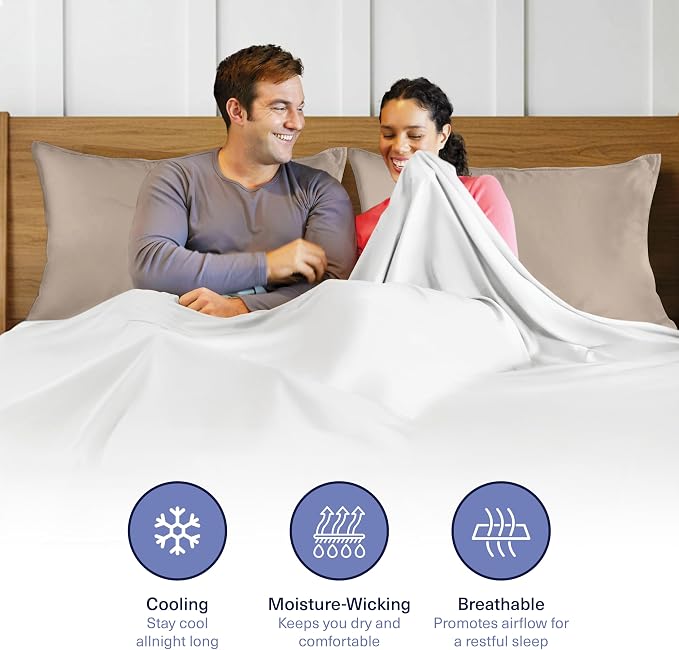 Kickoff Viscose Bamboo Pillowcase, 100% Organic Hidden Zippered Viscose Bamboo - Image 7