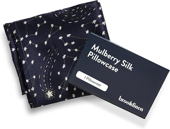 Brooklinen Mulberry Silk Pillowcase – 100% Pure Silk Pillow Case, Soft & Durable by Brooklinen
