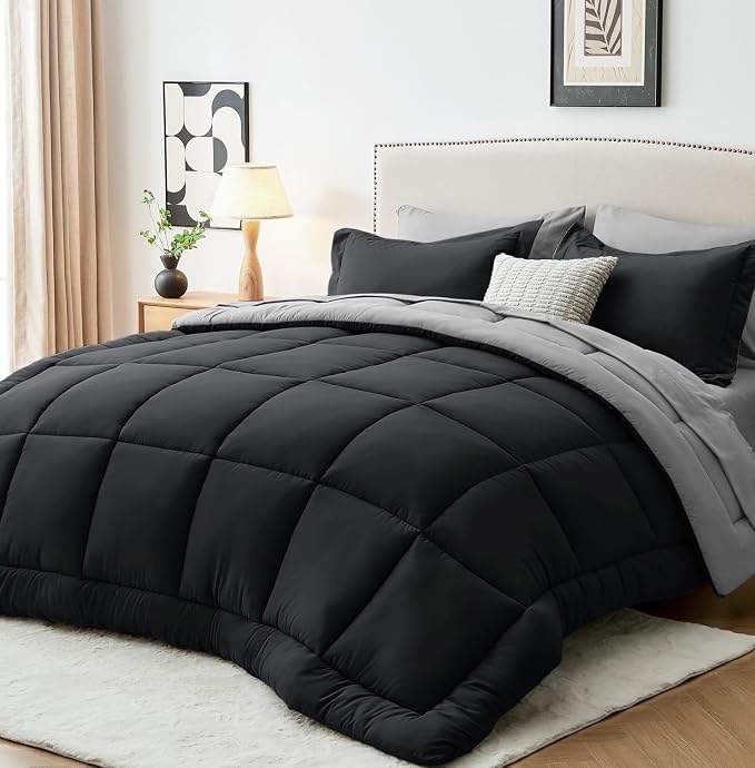 Sasttie California King Comforter Set, 7 Pieces Cal King Bed in a Bag, Complete by SASTTIE
