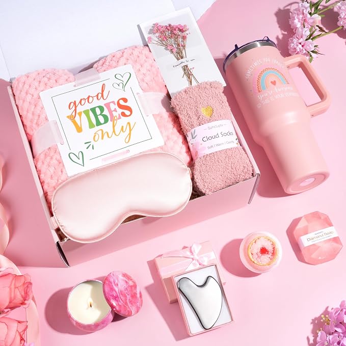 Suhctuptx Birthday Gifts for Women, Unique Self Care Gifts Get Well Soon Basket - Image 2