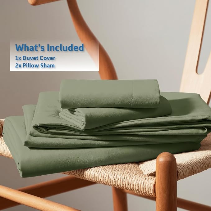 Nestl Olive Green Duvet Cover Full Size - Image 9