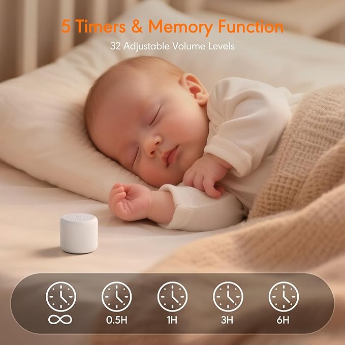 White Noise Sound Machine, Portable White Noise Machine - Image 4