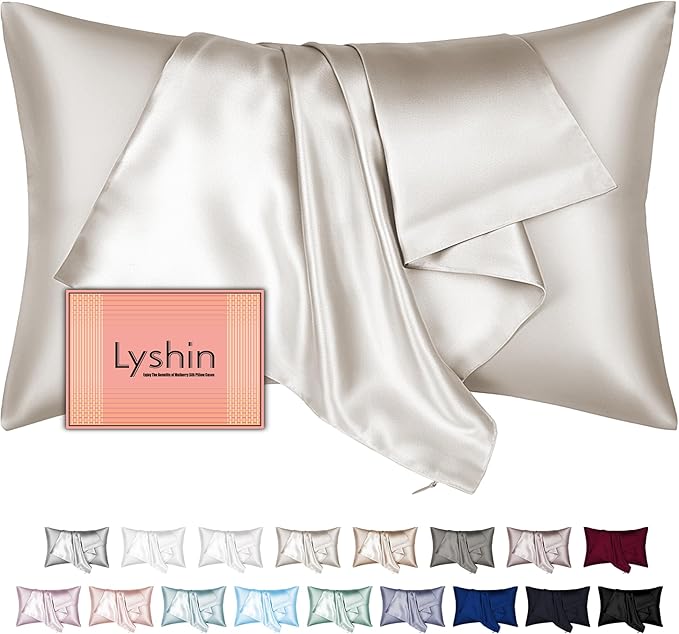 Silk Pillow Cases Standard Size by LYSHINSILKPILLOWCASES