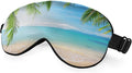 Tropical Beach Sleep Mask Eye Mask Palm Sand Sea Blue Sky Summer Sleep Mask by Unknown
