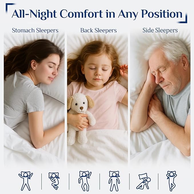 JOLLYVOGUE King Size Pillows for Sleeping, Soft and Supportive Bed Pillows - Image 6
