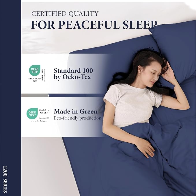100% Egyptian Cotton Pillow Cases King Size Set of 2 - Image 5