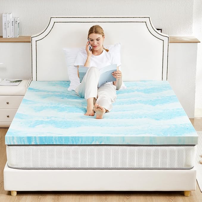 Sweetcrispy Mattress Topper California King, 2 Inch Thick Memory Foam Gel - Image 7