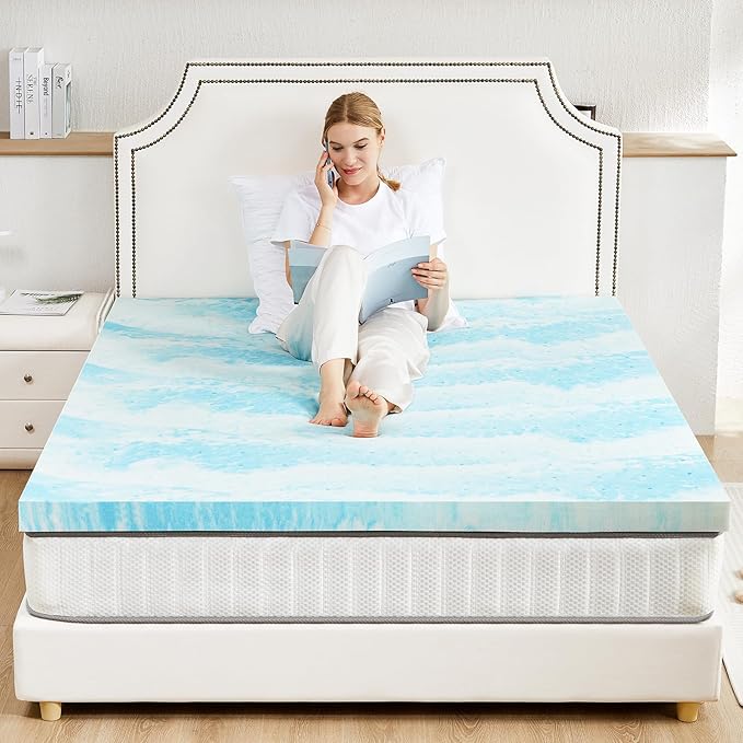 Sweetcrispy Mattress Topper California King, 3 Inch Thick Memory Foam Gel - Image 7